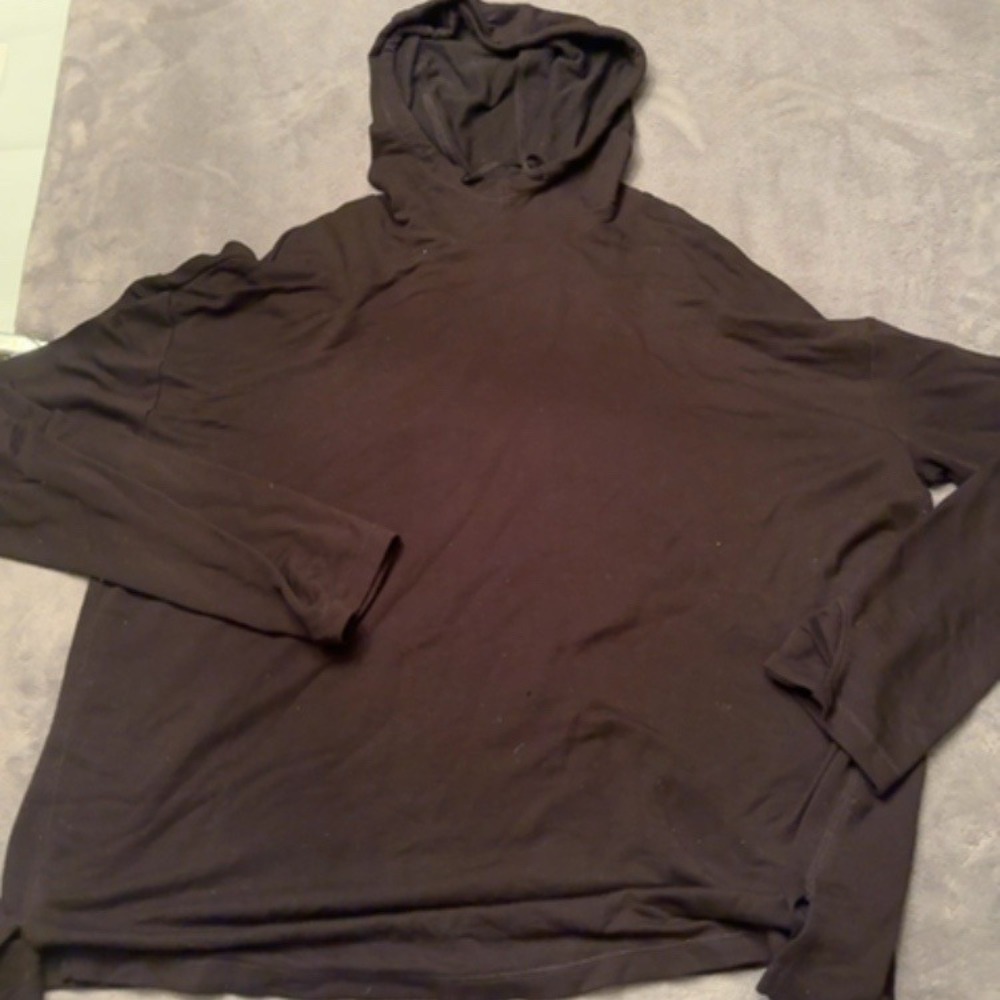 Athletic Works Hoodie Women XXL Black Solid Lightweight Athletic
